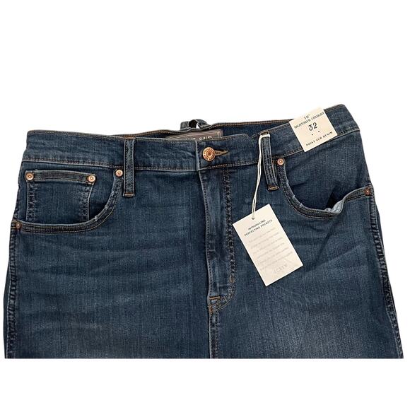NWT J.Crew Point Sur Hightower Straight Jean in Vivid Indigo Wash, Size 32 - Picture 3 of 13